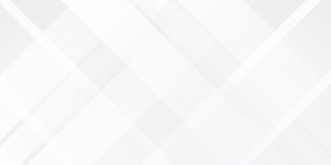 Abstract 3D white geometric abstract background overlap layer on bright space art simple