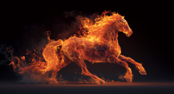 fire horse 3d