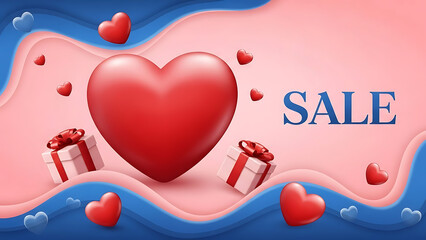 Оми page featuring red heart and gift boxes for sale