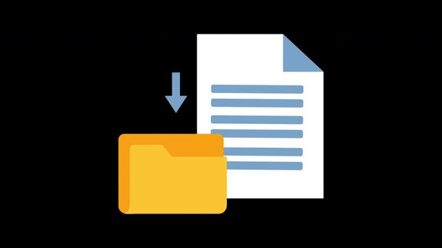 File download icon with an arrow pointing downwards