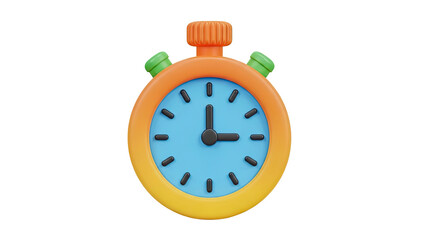 3D Rendered Stopwatch Icon
