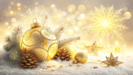 Bright Sparkle and Abstract Glow Illustration Featuring Holiday and Festive Celebration Design