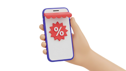 Mobile Commerce Discount Icon