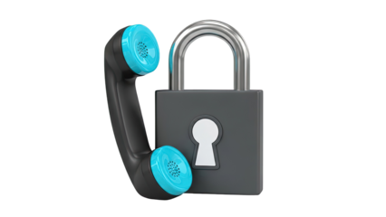Phone Handset and Padlock Combination