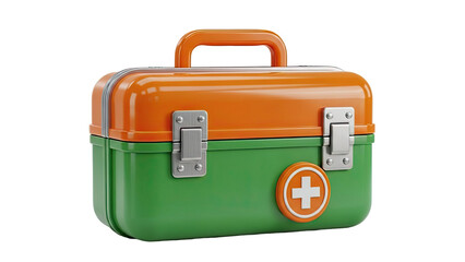 Orange and Green First Aid Kit