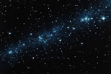 Fototapeta premium Vast starry night sky with numerous bright stars scattered across deep space, glowing clusters and cosmic dust creating an awe-inspiring celestial view