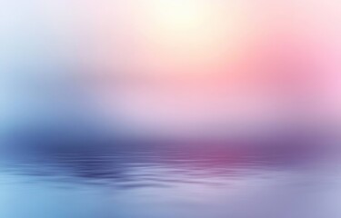 dreamy pastel seascape with gentle rippling water and a soft sunrise glow, calm tranquil atmosphere