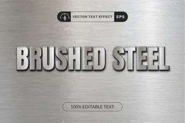 Editable text style effect - Silver theme style