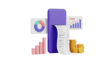 Financial Mobile App with Reports and Coins