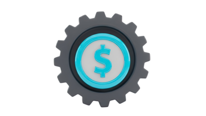 Gear with Dollar Sign