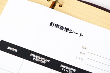 目標管理シート - 個人やチームの達成目標を明確に定義し、進捗状況を追跡するツールの目標管理シート

