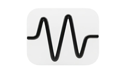 Black wavy line on white background