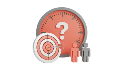 Target, Clock, Question Mark, and People Icons