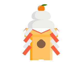 鏡餅のイラスト / Kagami Mochi Illustration