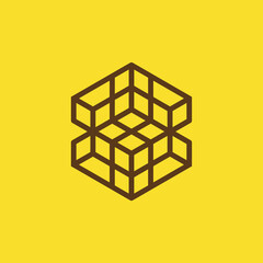 simple and modern building logo design template elements