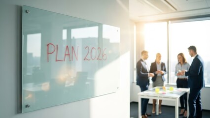 Strategic planning meeting for 2026 office setting business discussion professional environment collaborative viewpoint
