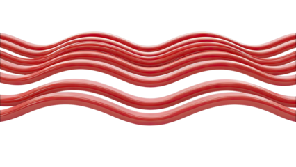 Abstract Red Wavy Lines