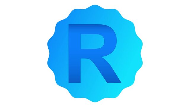 Professional animation of the letter R in a modern style. Perfect for education, alphabet concepts, typography visuals, branding videos and creative motion design use. - Powered by Adobe