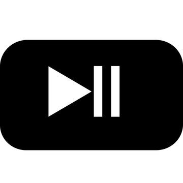 Play Pause Button SVG Icon | Media Control Vector