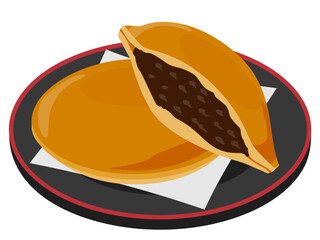 どら焼きのイラスト / Dorayaki Illustration