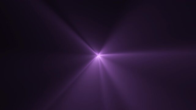 Abstract Light Rays Emission, Purple Glow, Digital Graphic, Dark Environment, Frontal View, Futuristic Concept