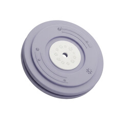 Silicone lid with snowflake design