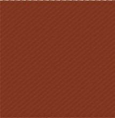 Fototapeta premium Warm reddish-brown ribbed fabric texture background with fine vertical stripes isolated on transparent background