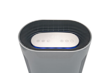 Close-up Air Purifier on isolated white background.