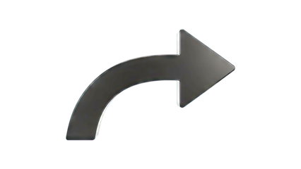 Black curved arrow pointing to the right