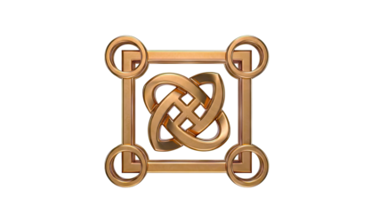 Golden Celtic Knot Emblem