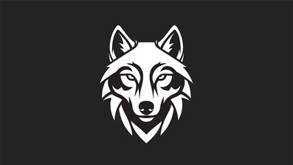 Fototapeta premium wolf head vector