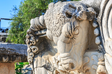 Ancient relief of Greek mythology creature