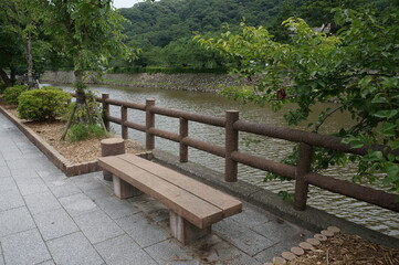 Fototapeta premium bench in the park