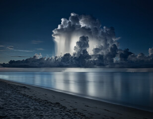 nuclear power station in winter