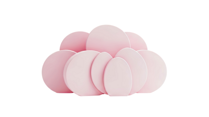 Abstract Pink Geometric Shapes