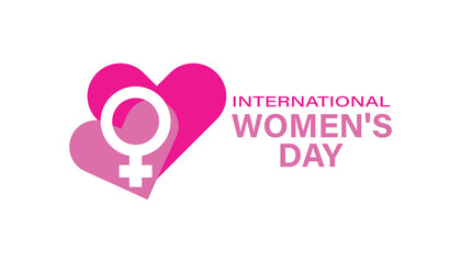 Typographic Women&rsquo;s Day poster vector modern layout