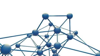 Abstract Blue Network Structure