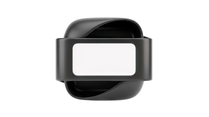 Minimalist Black Device with Blank Screen