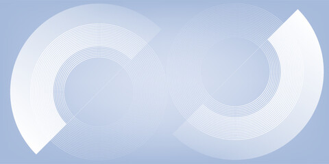 Abstract blue modern background with circle elements. Digital technology lines circle simple abstract modern nice