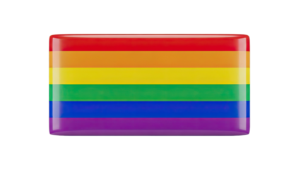 Glossy Rainbow Flag Icon