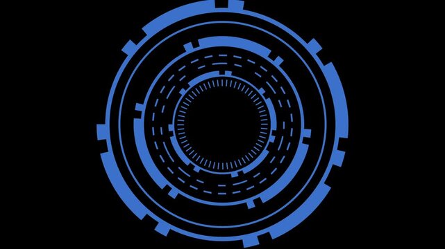 Blue Circular Motion Technology Background futuristic circular pattern motion tech background blue concentric circles