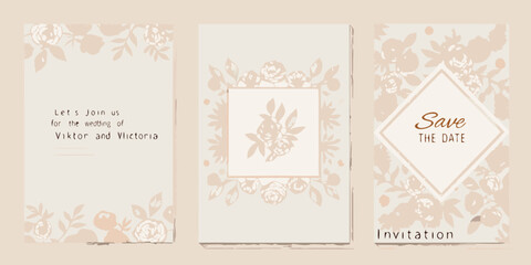 Elegant floral wedding invitation designs with delicate patterns and romantic aesthetics