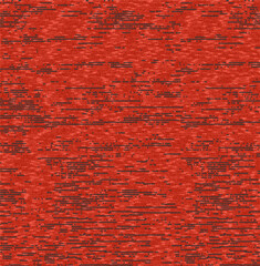 Obraz premium A detailed close-up of a vibrant red knit fabric pattern with dark horizontal lines isolated on transparent background