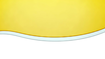 Abstract Yellow and White Curved Shape