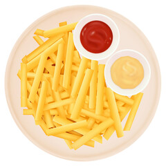 French fries illustration 