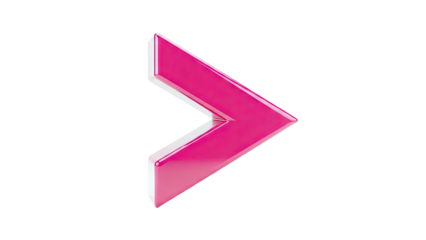 Glossy Pink Chevron Arrow