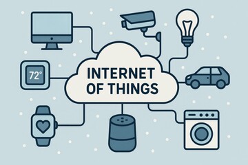 Internet of things connected devices smart home automation technology concepts internet things.