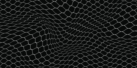 Net pattern. Rope net vector silhouette. Soccer, football, volleyball, tennis and tennis net pattern. Fisherman hunting net rope texture or pattern. © erika