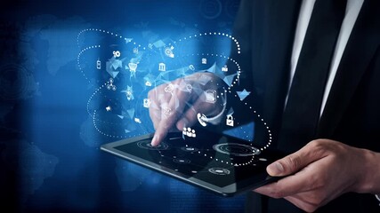 Digital business ecosystem integrating multiple business, ecosystem, and technology elements in a seamless digital network Marrow - Powered by Adobe