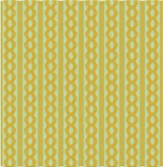 A seamless repeating pattern featuring vertical stripes of interlocking yellow loops on a light background isolated on transparent background